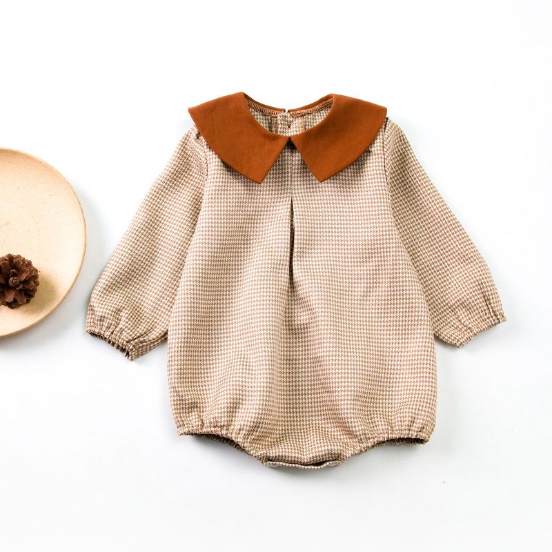 Baby clothes Spring and Autumn baby long-sleeved baby hajacket girls small fragrant style child fashion doll collar bird's nest crawling clothes tide_viptrois.com