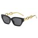 VOOTHOST New Fashion Cat Eye Sunglasses Women Vintage Brand Designer Glasses Black Sun Glasses Female UV400 Golden Eyewear F0069_viptrois.com