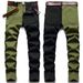 Men's Clothing New Stretch Jeans Men's Foreign Trade Hot Style Men's Pants Men's Trousers Splicing Two Color_viptrois.com