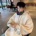 Autumn And Winter Men's Korean American Solid Color Heavy Hooded Sweater Men's Trendy Brand American Velvet Loose And Comfortable Sweater_viptrois.com