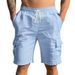 Men's Linen Cargo Shorts – Relaxed Fit, Multiple Pockets, Breathable & Lightweight For Summer (S-XXXL, 7 Colors)_viptrois.com