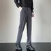 Men's Clothing High End Suit Trousers Summer Wide Leg Straight Loose Trendy Casual Trousers_viptrois.com