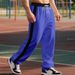 Men's Loose Fit Terry Cloth Sweatpants Autumn Winter Heavyweight Lightweight Simple Design Color Block Casual Sports Plus Size_viptrois.com