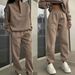 Men's Clothing All Match Casual Fashion Thickened Long Sleeved Sweatshirt Trousers Two Piece Suit_viptrois.com