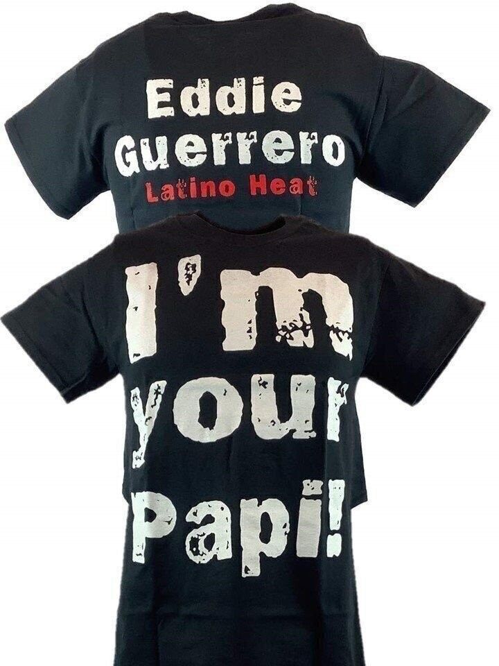 Eddie Guerrero Im Your Papi Latino Heat Mens Black 100% Cotton T-shirt Mens Tees Top_viptrois.com