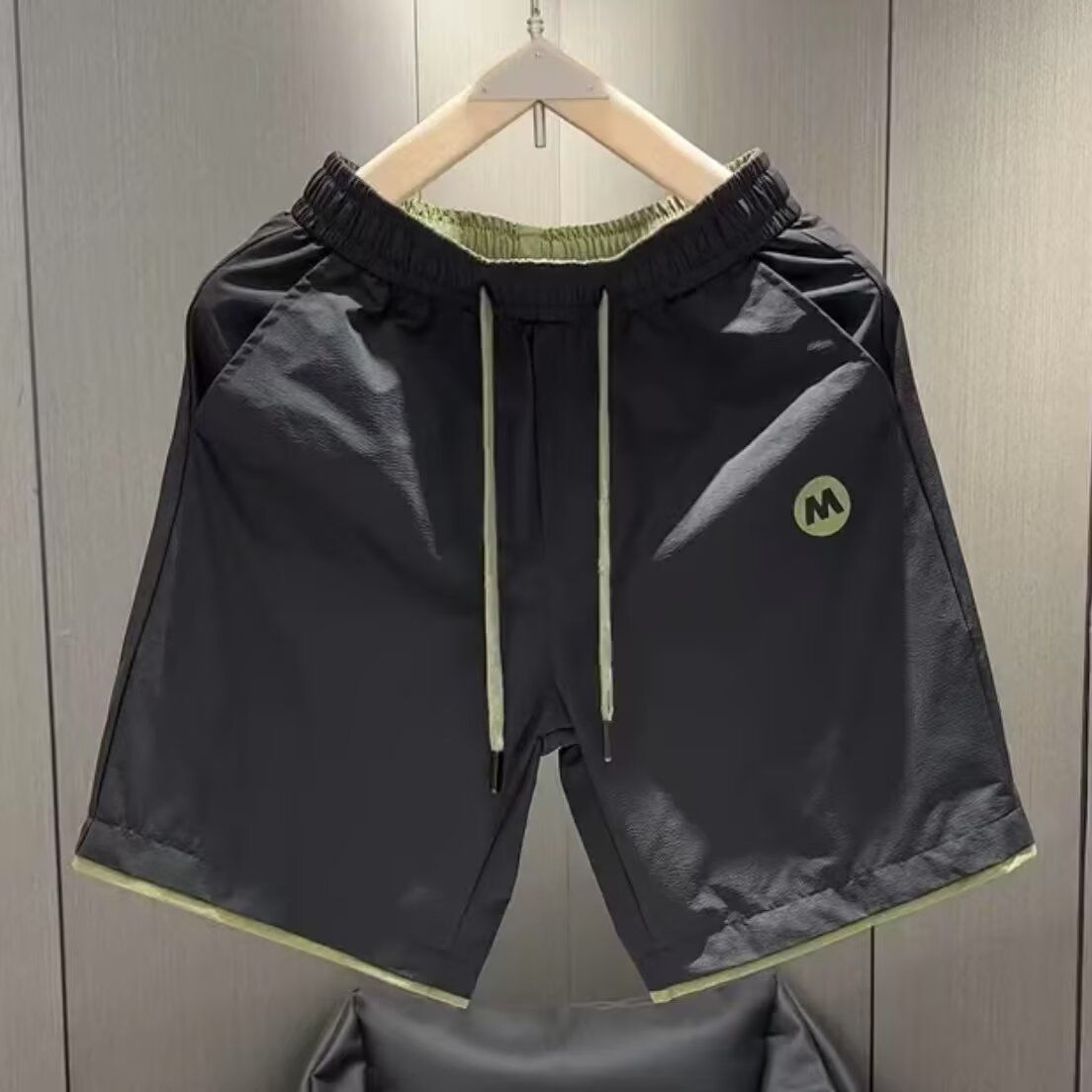 Men's Clothing Summer Men's Quick Drying Breathable Shorts Versatile Loose Fit Style Trendy Color Block For Formal & Casual_viptrois.com