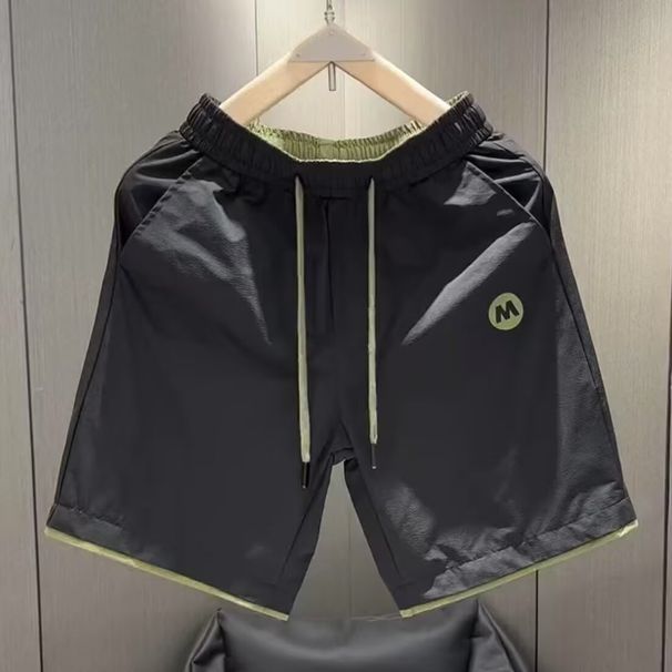 Men's Clothing Summer Men's Quick Drying Breathable Shorts Versatile Loose Fit Style Trendy Color Block For Formal & Casual_viptrois.com