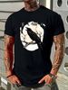 Halloween T Shirt Funny Crow F Caw Black Premium Soft Plus Sizes Available Fashion Unisex Streetwear Graphic Homme Slightly Breathable_viptrois.com