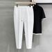 Men's Clothing Casual Nine Point Trousers Men's Suit Trousers Anti Wrinkle Drape Men's Commuting Suit Trousers Tapered Spring And Summer Long Trousers_viptrois.com