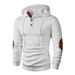 Men's Casual Hooded Pullover Sweatshirt With Color Block Design - Lightweight Polyester Streetwear For Everyday Comfort (S-2xl)_viptrois.com