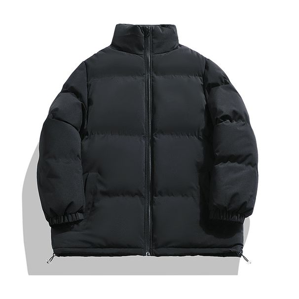 Winter New Thickened Warm Cotton-padded Clothes Windproof Casual Versatile Cotton-padded Jackets Couple Loose Bread Clothes Stand-up Collar_viptrois.com