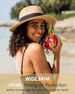 Unisex Panama Wide Brim Sun For Men And Women Beach UV Protection Summer Adjustable Straw Hat_viptrois.com