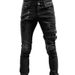 Loom 2025 European And American Cross-Border Personality Trendy Distressed Ripped Motorcycle Skinny Jeans For Men_viptrois.com