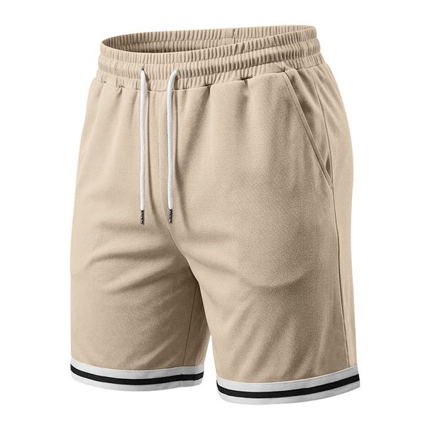 Men's Loose Fit Color Block Fitness Shorts American Style Summer Casual Sports Training Basketball Shorts_viptrois.com