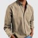 Men's Clothing Men's Retro Long Sleeve Shirt Solid Color Lapel Style Men's Clothing For Formal & Casual For Men_viptrois.com