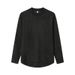 Men's Suede-Like Fleece Shirt-Sleeve Sweatshirt - Minimalist Crewneck Pullover With Japanese Aesthetic_viptrois.com