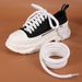 Round Braided Exaggerated Shape Bread Shoes 10mm Thick Shoelaces Butter Bread Shoelaces 1cm Width Bread Shoes_viptrois.com
