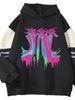 Hooded Sweatshirt For Men And Women 2023 Autumn New Printed American Loose Pullover Couple Style Sports Top_viptrois.com