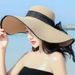 Summer Wide Beach Straw Vacation Versatile Large Brim Cool Sun Hat For Women_viptrois.com