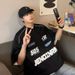 2023 New European American Brand Baseball Collar T-Shirt For Men, Half-Zip Short Sleeve Oversized Summer Trendy Brand,_viptrois.com