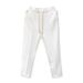 Men's Clothing Spring And Autumn Drape Casual Trousers For Men Trendy Simple Solid Color Elastic Waist Straight Drawstring Trousers_viptrois.com