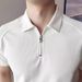 Men's Clothing Lapel Short Sleeved Men's Casual Short Sleeve Shirt Slim Fit Summer T-Shirt Breathable Linen Blend Comfortable Striped Design_viptrois.com