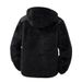 Men's Fleece-Lined Hooded Jacket - Slim Fit Zip-Up Casual Coat With Ribbed Cuffs_viptrois.com