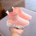 New Boys Socks High Top Sports Shoes Breathable Girls Flying Weaving Shoes Korean Version Children's Casual Mesh Shoes_viptrois.com
