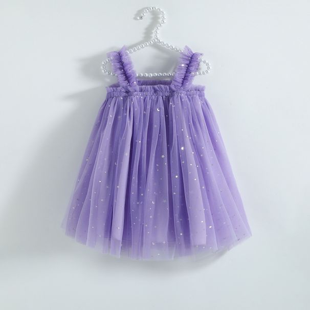 Kids’ Clothing Girls Suspender Mesh Skirt Dress Princess Skirt Tutu Skirt_viptrois.com
