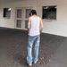 Men's Clothing Washed Snowflake Pattern Ice Blue Straight Jeans Cleanfit Vibe Style Men_viptrois.com