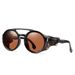 Windproof Mountaineering Steampunk Style Round Retro Sunglasses For Men And Women Cycling Riding Motorcycle_viptrois.com