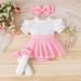 Mother & Kids Girls' Black Top & Houndstooth Skirt Set – Classic & Stylish, 1M-18M"_viptrois.com