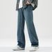 Loom Retro Flared Men High Street Bell Bottoms Couple Trendy Loose Jeans Long Pants Cross-Border European American Cool_viptrois.com