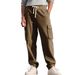 Men's Clothing European And American New Multi Pocket Jogging Pants Foreign Trade Autumn Sports Corduroy Men's Casual Pants_viptrois.com