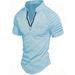 Men's Clothing Casual Short Sleeved Shirt Zipper Pleated Shirt_viptrois.com