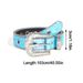 Skull Rivets Rhinestone Bb Belt Trendy Monochrome Sparkling Pu Leather Belt Cowboy Cowgirl Jeans Pants Belt For Women Girl_viptrois.com