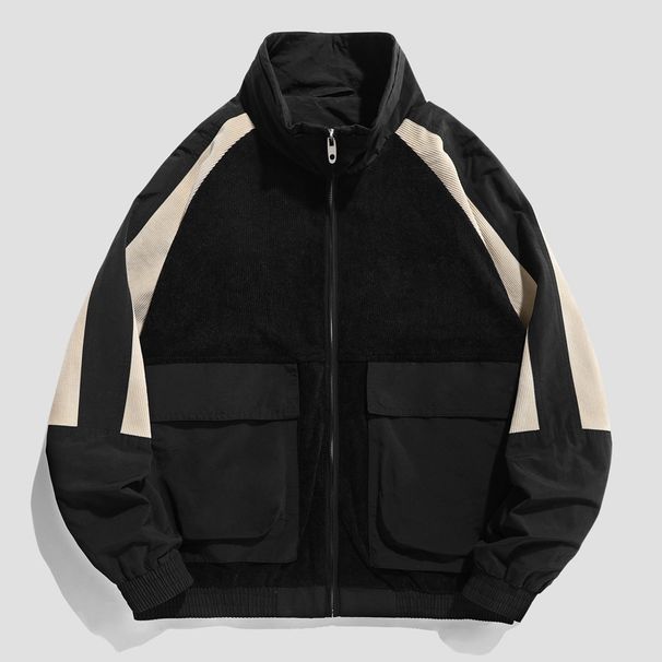 Coat Men's Spring Baseball Collar Jacket Men's Tooling Plus-size Trend Spring And Autumn Coat Men_viptrois.com