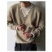 Vintage-Inspired Knit Sweater – Fake Layered Mock Neck Pullover (M/L/XL/2XL/3XL, Old Money Aesthetic, Wool Blend, Wrinkle-Resistant)_viptrois.com