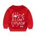 Cozy Christmas Kids Sweatshirt With Reindeer & Snowman Print, Soft Cotton Blend Pullover For Boys And Girls (8-16 Years, 100-160cm)_viptrois.com