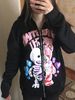 Streetwear Hoodie Zipper Sweatshirt Fairy Tale Trash Pullover Oversized Skull Bear Gothic Jacket Top_viptrois.com