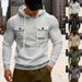 Men's Clothing Autumn And Winter Heavyweight Men's Loose Outdoor Sports Plus Velvet Hooded Multi Pocket Casual Workwear Sweatshirt Men_viptrois.com