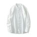 Men's Clothing New Stand Up Collar Shirt Long Sleeved Pure Cotton Men's Casual Linen Shirt Men's Trendy_viptrois.com