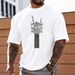 Men's Summer Casual Fashion T-Shirt Short Sleeve Beer Theme Replica Classic Print_viptrois.com
