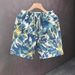 Men's Trendy Printed Shorts Summer Thin Style Casual Sports Beach Five Point Pants Suitable For Wearing Outside_viptrois.com