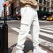 "Men's Heavyweight Jacquard Casual Pants - Loose Fit Work Trousers For Fall/Winter Commuting & Outdoor Activities"_viptrois.com