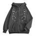 2023 Zipper Sweatshirt Dancing Skeleton Print Hoodie Y2K Unisex Jacket_viptrois.com