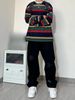 Men's Streetwear Drawstring Jeans – Relaxed Fit Hip-Hop Trousers With Urban Edge_viptrois.com
