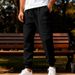 "Men's Waffle-Knit Relaxed Fit Cargo Pants – High Street & Streetwear Joggers With Breathable Polyester (S-XXXL,Multi-Pocket Design)"_viptrois.com