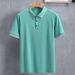 Men's Clothing Plus Size Summer New Men's Short Sleeved Polo Shirt Thin Plus Size Loose Lapel Boys Short Sleeved T Shirt Tops_viptrois.com