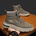 European Warm Series Men's Martin High Top Autumn 2025 New Trend Mid-Top Work Outdoor Wear-Resistant Hiking Boots_viptrois.com